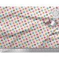 thumbnail image 2 of Soimoi White polyester Crepe Fabric Donuts Food Print Sewing Fabric Yard 52 Inch Wide, 2 of 5