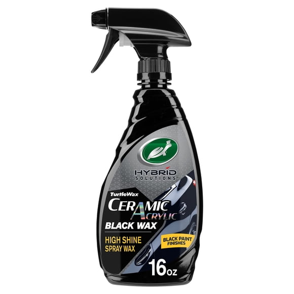 Turtle Wax 53447 Hybrid Solutions Ceramic Acrylic Black Spray Wax Formulated for Black Car Paint, Fills Scratches and Swirl Marks, Provides