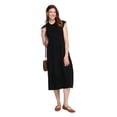 thumbnail image 2 of Robe taille haute à manches courtes George pour femmes, 2 of 6