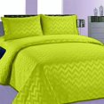 thumbnail image 1 of Home Sweet Home Ensemble de Draps en Microfibre à Poches Profondes Design Chevron pour Lit Simple (Vert Lime), 1 of 1