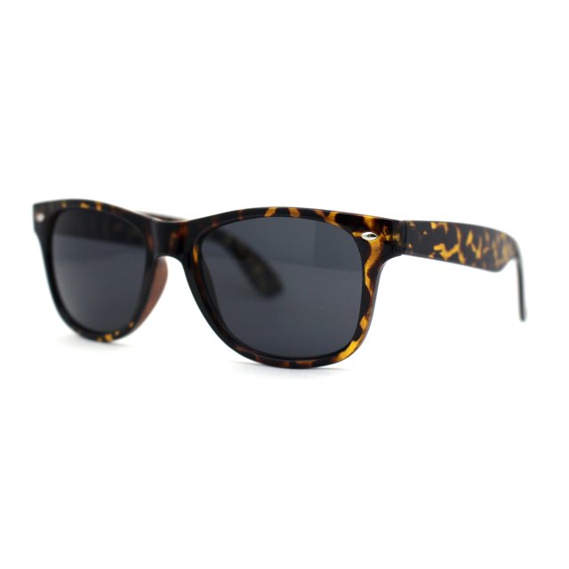 Classic Iconic Hipster Horn Rim Sunglasses Tortoise Black