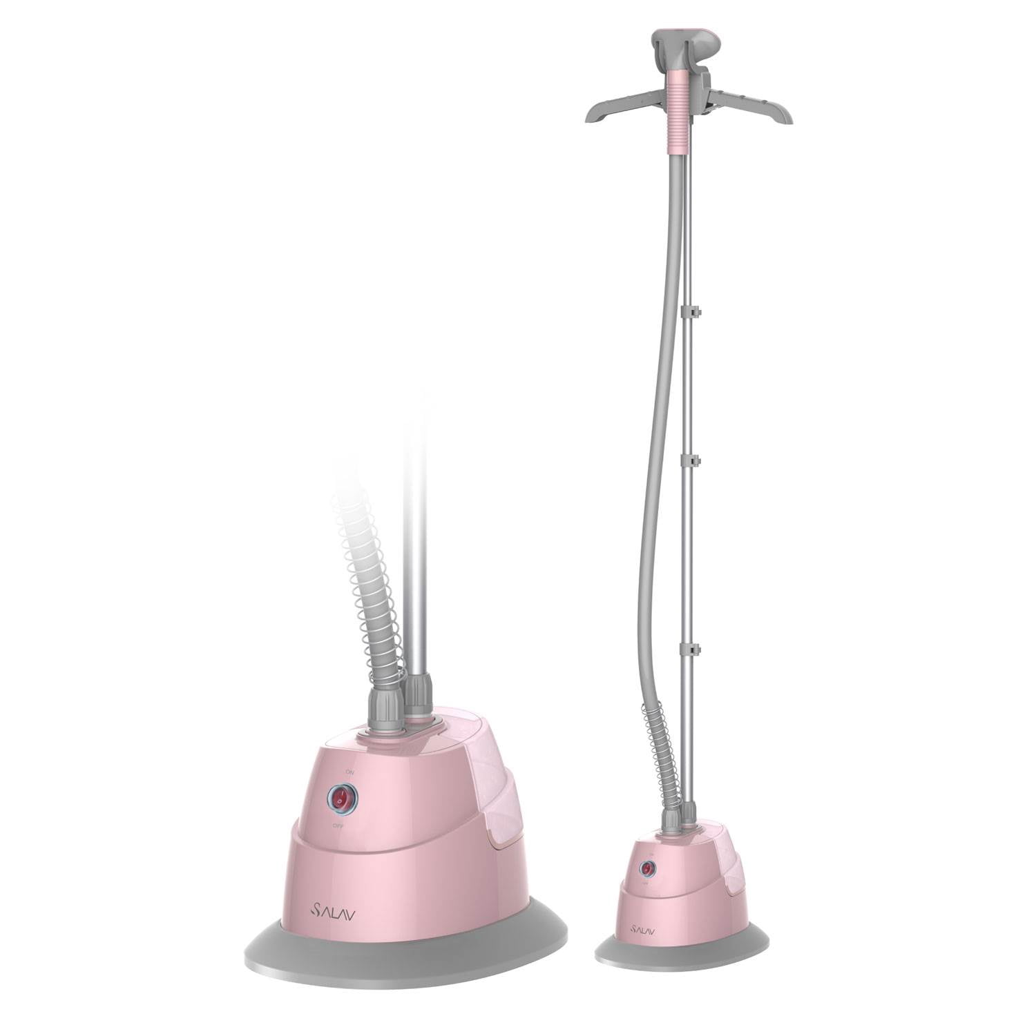 Salav Performance Series Défroisseur à Vêtements de 1500 Watts avec Cintre Réglable, Blush