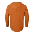 thumbnail image 5 of Chemise à Manches Longues pour Homme, Décontractée, Unie, Cardigan de Vacances, Chemises à Capuche, Hauts, 5 of 5