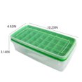 thumbnail image 4 of ruzhgo Ice Cube Tray Mold with Lid Reusable Rectangle Cubes Cream Maker Trays Removable Washable Freezer DIY Molds Kitchen Bar Light Green Green, 4 of 6