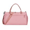 thumbnail image 1 of Sac Polochon de Sport pour Femmes, Sacs d'Entraînement avec Compartiment à Chaussures et Poche Humide, Rouge, 1 of 4