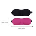 thumbnail image 3 of 2Pcs Sleeping Eyeshade 3D Eye Mask Breathable Blindfold Adjustable Eye Patch for Men Women, 3 of 8