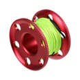 thumbnail image 4 of Reel High Density 30m Rope Lightweight Aluminum Lightweight Aluminum Cave Scuba Diving Tech Spool with Snap Hook Accessories Equipment Red, 4 of 9