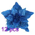thumbnail image 1 of 5PCS Big sharp corner Christmas plus flower surround plastic three-dimensional artificial flower Decoration Ornaments, 1 of 21