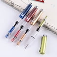 thumbnail image 2 of Visland Titanium Fountain Pen High Ink Capacity Vacuum Filling Stainless Steel Fine Smooth Writing Pen for Daily Writing, 2 of 8