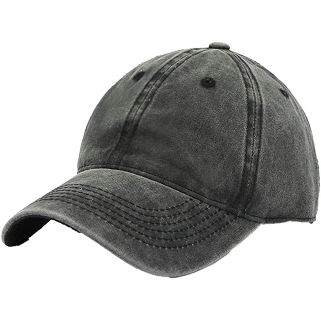 LinYooLi Retro Solid Baseball Cap for Women Men Trendy Denim Feel Soft Adjustable Skullcap Hats All Season Casual