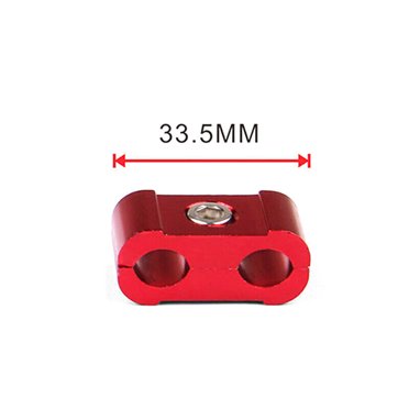 Séparateur de Bougie d'Allumage en Alliage d'Aluminium 3 Pcs Séparateur de Fil clip de Rangement Rouge 8-10 mm-