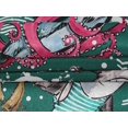 thumbnail image 5 of oneOone Velvet Dark Green Fabric Ocean Life Sewing Craft Projects Fabric Prints By Yard 58 Inch Wide, 5 of 5