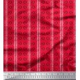 thumbnail image 1 of Soimoi Poly Georgette Fabric Leaves & Swirl Block Fabric Prints by Yard 42 Inch Wide, 1 of 2