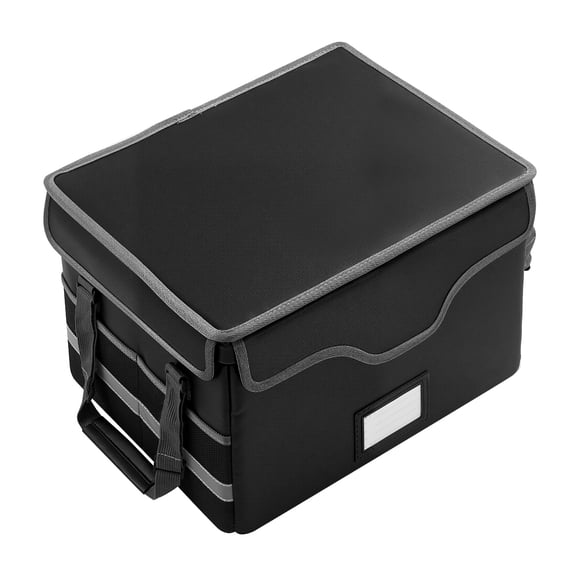 KFFKFF Fireproof Document Box, 1832 ℉ Heat Insulated Fireproof & Waterproof Box with Lock, Portable File Storage Security Organizer