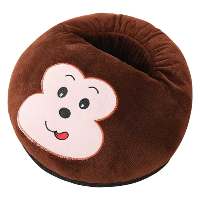 USB Powered Heated Foot Warmer Portable Flannel Slipper for Office Home, 360° Warmth Comfort, Machine Washable Cold Weather Relief