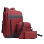 Amzcrzy Storage Bag, Backpack Three Piece Set, Large Capacity USB Student Backpack, Suitable For School And Outdoor Travel, Computer Bag For Men And Women With Large Capacity backpack backpack