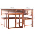 thumbnail image 4 of vidaXL 2 Piece Bistro Set Solid Acacia Wood, 4 of 5
