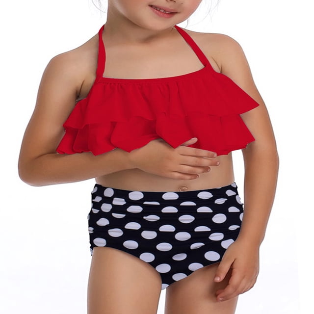 Matching Family Bathing Suits Women Girls Swimwear Set Summer Beach Swimsuits