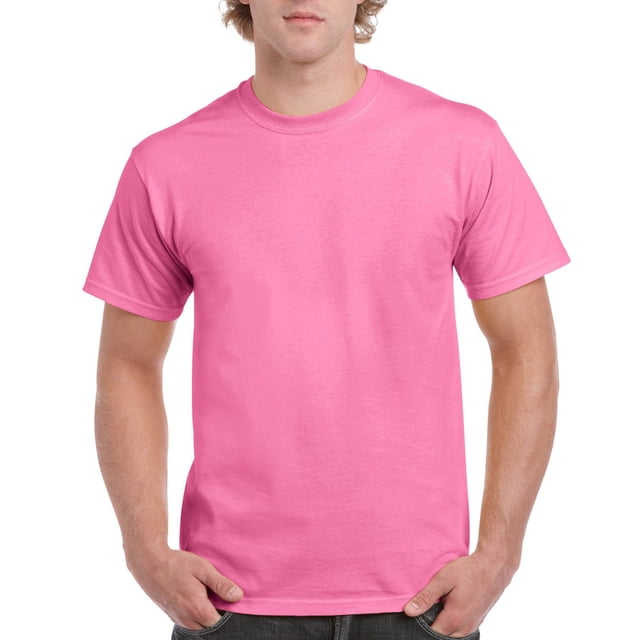 Gildan Mens Ultra Cotton T-Shirt, S, Azalea