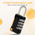 thumbnail image 3 of Combination Padlock, 4 Pack Small Waterproof Padlocks for School Gym Locker, Gate, Shed, 4 Digit Code Security Locks, 3 of 7