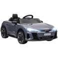 thumbnail image 1 of Aosom 12V 3.1 MPH Kids Ride on Car w/ Remote Control, Suspension, Grey, 1 of 10