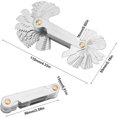 thumbnail image 2 of Thread Comb, Metric Thread Gauge 52 Blades Set Screw Thread Pitch Cutting Gauge Metric Inch System Gauge, 2 of 5