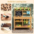 thumbnail image 2 of OLAKIDS Mud Kitchen for Kids Outdoor, Wooden Play Kitchen with Real Running Water, Removable Sink & Faucet, 14-Pc Accessory Set for Toddler Boys Girls Ages 3+, 2 of 9