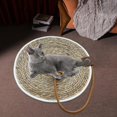 thumbnail image 2 of GROWTH TANK Cat Scratch Mat Furniture Protector with Ball Sleeping Scratching Resistant Wear Light Brown, 2 of 9
