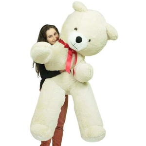 Big Plush Giant 6 Ft Teddy Bear 72 Inch White Soft Oversized Teddybear Weighs 20 Pounds