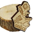 thumbnail image 4 of Printtoo Souvenir Greece Map Gift Wooden Engraved Fridge Magnet Gift Collectibles, 4 of 5