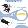 thumbnail image 3 of Uxcell Resistance Tube Bands, 10 lbs Stackable Single Resistance Band Exercise Band Stretch Band for Working Out Man Home, Yellow, 3 of 5