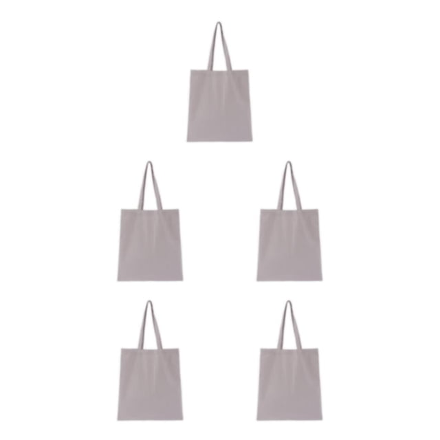 maskred Large Capacity Tote Bag Reliable Shopping Companion Sturdy And Durable light grey 5Set