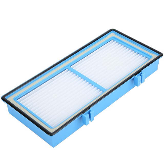 Filter, Household High Efficiency Air Air Purifier Filter for replacement, shown in a rectangular design with a blue ABS frame and white cotton pleated filter. Compatible with Holmes AER1 total air HAPF30AT-U4R and other models. Designed to capture 99.97% of allergens and pollutants, improving air quality and prolonging air purifier lifespan.