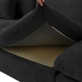 thumbnail image 4 of The Magic Home Cloud Modular Linen Sectional Sofa, Black, 4 of 6
