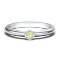 thumbnail image 1 of Bague Classique à Pierre de Naissance Sertie Clos - Péridot (Août), 1 of 4