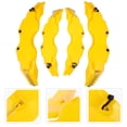 thumbnail image 3 of SHISUYAN 2 Sets Precision 3D Style Brake Caliper Covers Front and Rear Brake Calipers Yellow Wheel Hub Covers for Car Brake Calipers Protection, 3 of 9