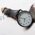 thumbnail image 3 of (2-Pack) Rinsvye Unisex Simple Business Leather Digital Watch with Alarm Quartz Wrist Watch S Watches World Map Watch Gift for Men Digital Mens Watches, 3 of 6