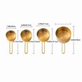 thumbnail image 3 of TIMIFIS Kitchen Gadgets Milliliter Stainless Steel Set Measuring Cup Measuring Spoon Seasoning Measuring Spoon Titanium Plated Golden Baking Set Measuring Cup Scale, 3 of 8