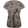 thumbnail image 2 of Halloween Grey Cat Costume All Over Womens T Shirt, 2 of 2
