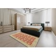 thumbnail image 4 of Ahgly Company Indoor Rectangle Abstract Orange Oriental Area Rugs, 6' x 9', 4 of 6