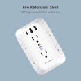 thumbnail image 4 of Wall 6-Outlet Extender Surge Protector with 3 Fast Charger Ports, ETL Listed, 4 of 5