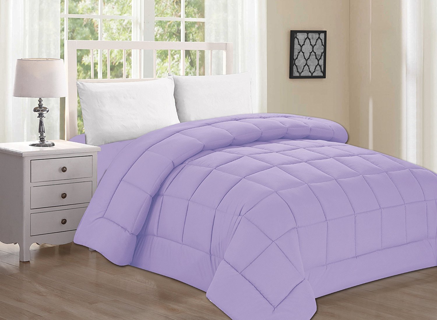 Down Alternative Double-Filled Comforter King/Cal King, Lilac