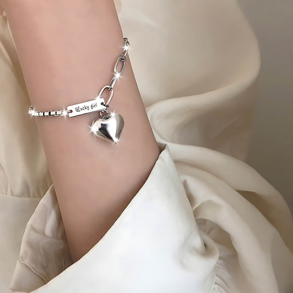 Dvkptbk The Necklace Women Bracelets- Men Anklets Personality Pendant Bracelet and Delicate Suitable for All Link- Girl Boy Bracelets Fathe Jewelry