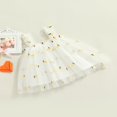 thumbnail image 3 of EIMELI Été Jolie Bébé Filles Robe Douce Sangle Sans Manches Fleurs Imprimé Dentelle Tutu Robe Rose Marguerite 1-2 Ans, 3 of 7