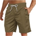 thumbnail image 2 of Soki Men's Casual Beach Shorts Clearance Drawstring Shorts With Pocket, 2 of 4