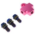 thumbnail image 2 of Miangastore 1 Set Hydraulic Brake Line Connector: Motorcycle Brake Line Tee Adapter With Titanium-Burned Bolts - T Shaped Adapter For Motorcycle Quad Bike Atv, 2 of 8