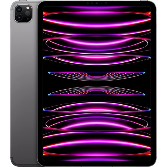 Remis à Neuf 2022 Apple iPad pro 11 Po Wi‐Fi+Cellular 256 Go Gris Cosmique (4e Génération) (Remis à Neuf)