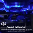 thumbnail image 3 of Car Roof Projector Light Sound Activated USB Car Ambient Light with 4 Light Colors Multiple-Mode LED Car Interior Decoration Light for Home Car Driving, 3 of 8