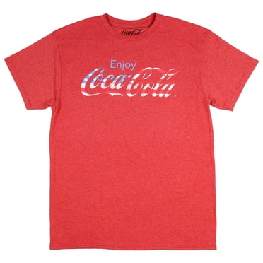 Coca-Cola American Flag Print Men's Patriotic T-Shirt (Small)