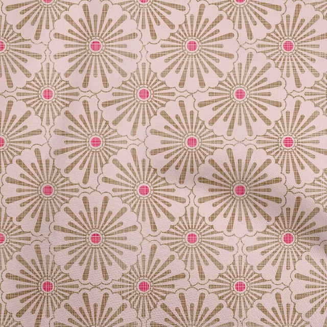 oneOone Velvet Light Brown Fabric Asian Ornamental Sewing Craft Projects Fabric Prints By Yard 58 Inch Wide